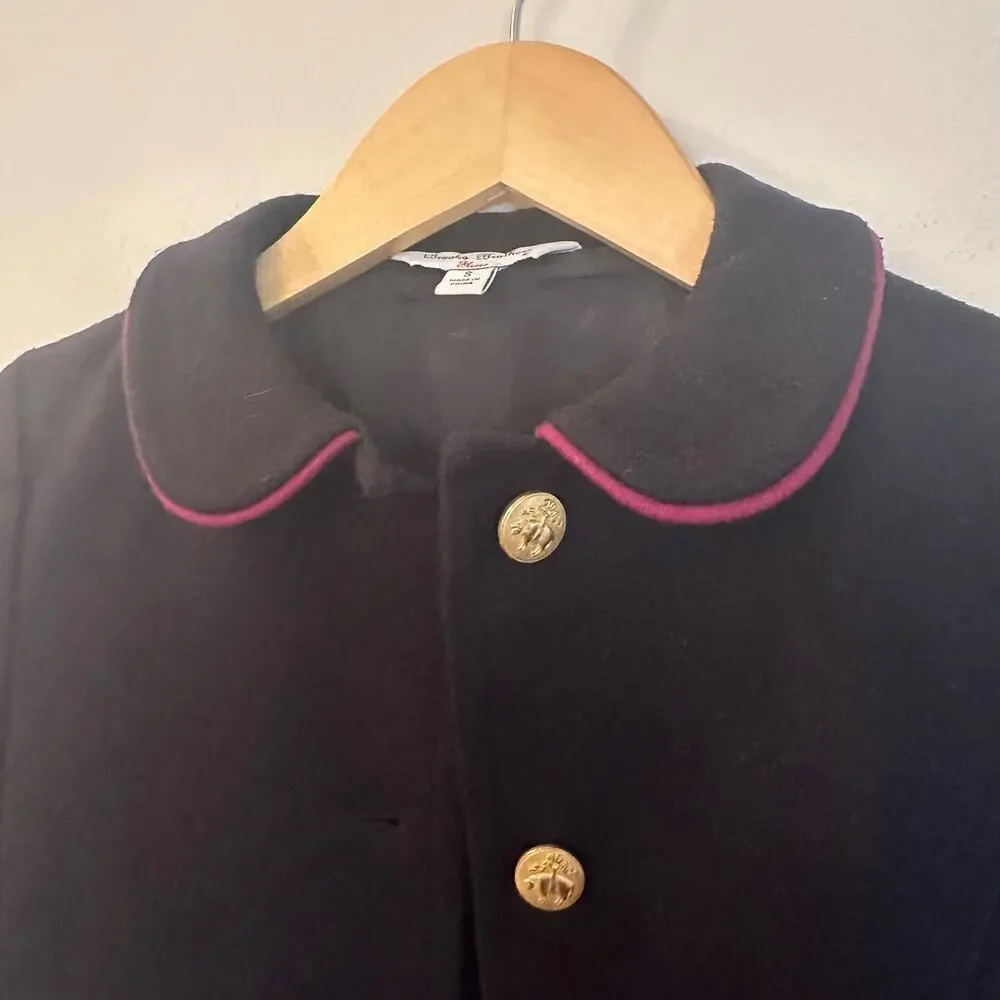 Brooks Brothers Girls Dress Coat sz S peter pan collar dress coat
